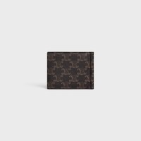 bill clip wallet IN Triomphe Canvas - BLACK - TRIOMPHE CANVAS - 2 | CELINE