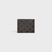 bill clip wallet IN Triomphe Canvas - BLACK - TRIOMPHE CANVAS - 2 | CELINE