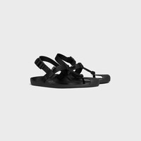 SPORTY SANDAL IN  ROPE AND CANVAS - BLACK -  - 2 | CELINE
