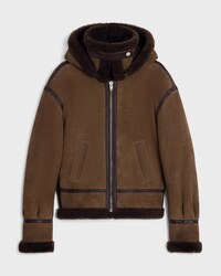 veste aviateur suède - MARRON -  - 2 | CELINE