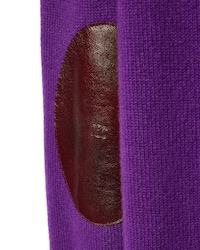 CLASSIC ELBOW-PATCH CREWNECK - ULTRAVIOLET -  - 2 | CELINE