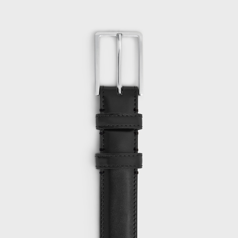 BC-03 25MM BELT IN Taurillon Leather - BLACK -  - 1 | CELINE