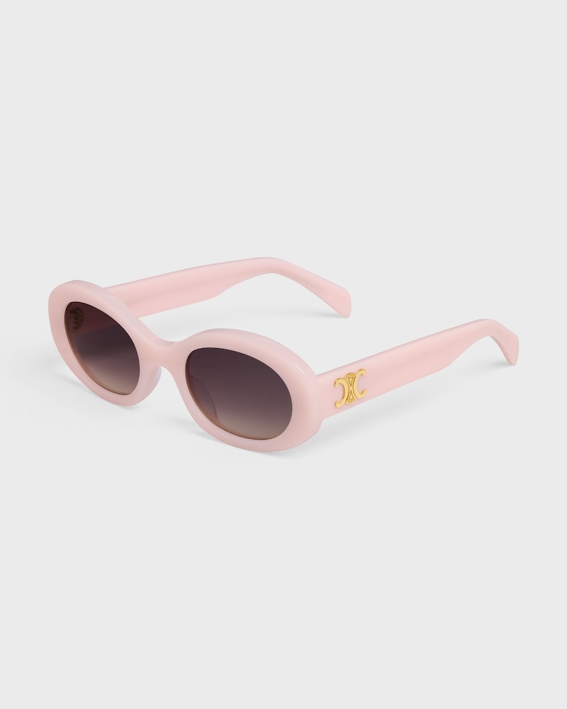 แว่นกันแดด Triomphe 01 อะซิเตท - สีมิลค์กี้พาสเทลโรส -  - 1 | CELINE