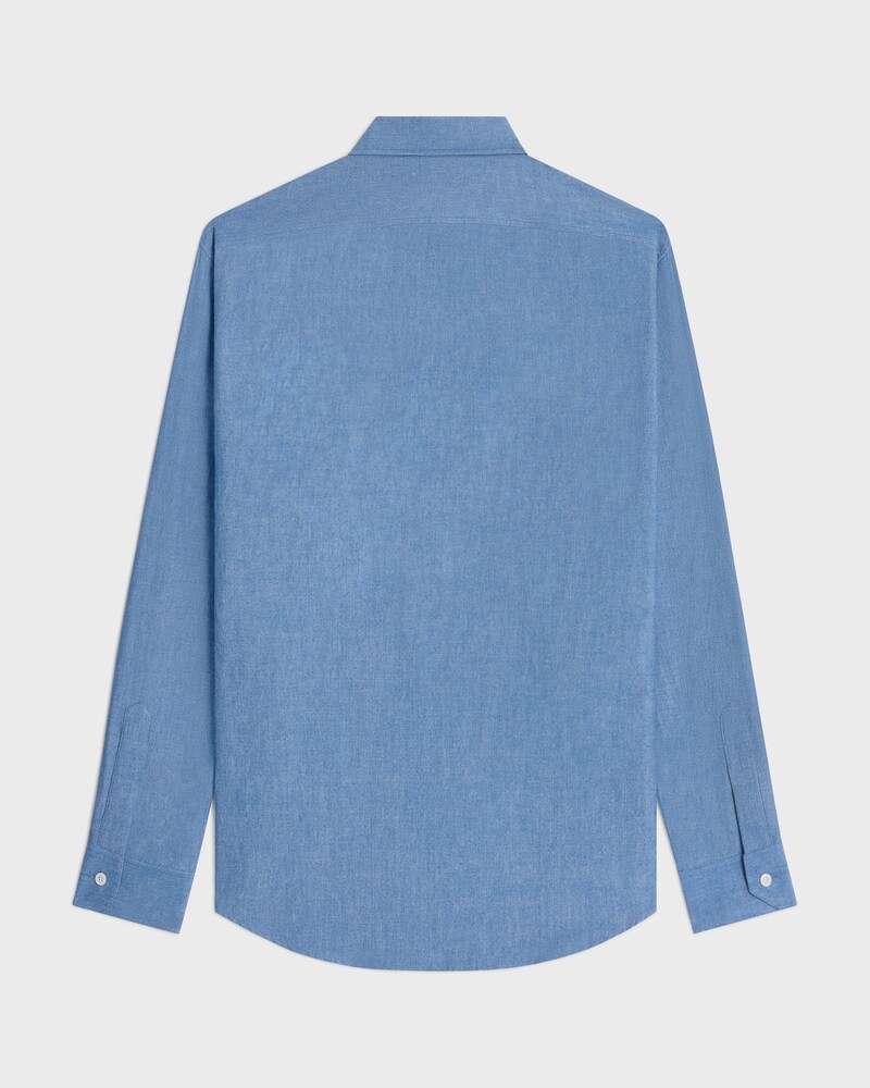 loose shirt in chambray cotton - INDIGO RINSE -  - 1 | CELINE