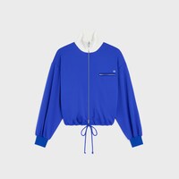 tracksuit jacket IN double face jersey - ELECTRIC BLUE/WHITE -  - 1 | CELINE