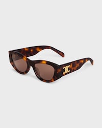 Triomphe 15 Sunglasses in Acetate - DARK HAVANA -  - 2 | CELINE