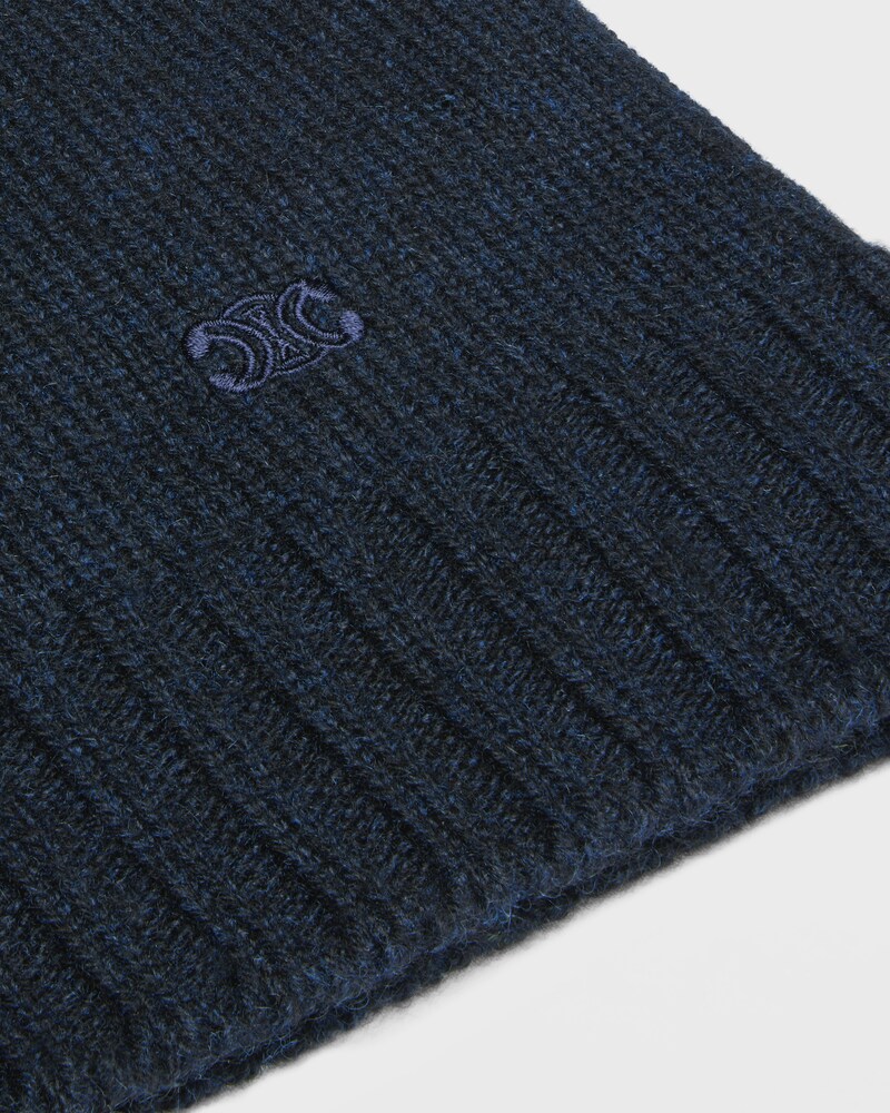 pull col rond cachemire seamless - Marine -  - 1 | CELINE