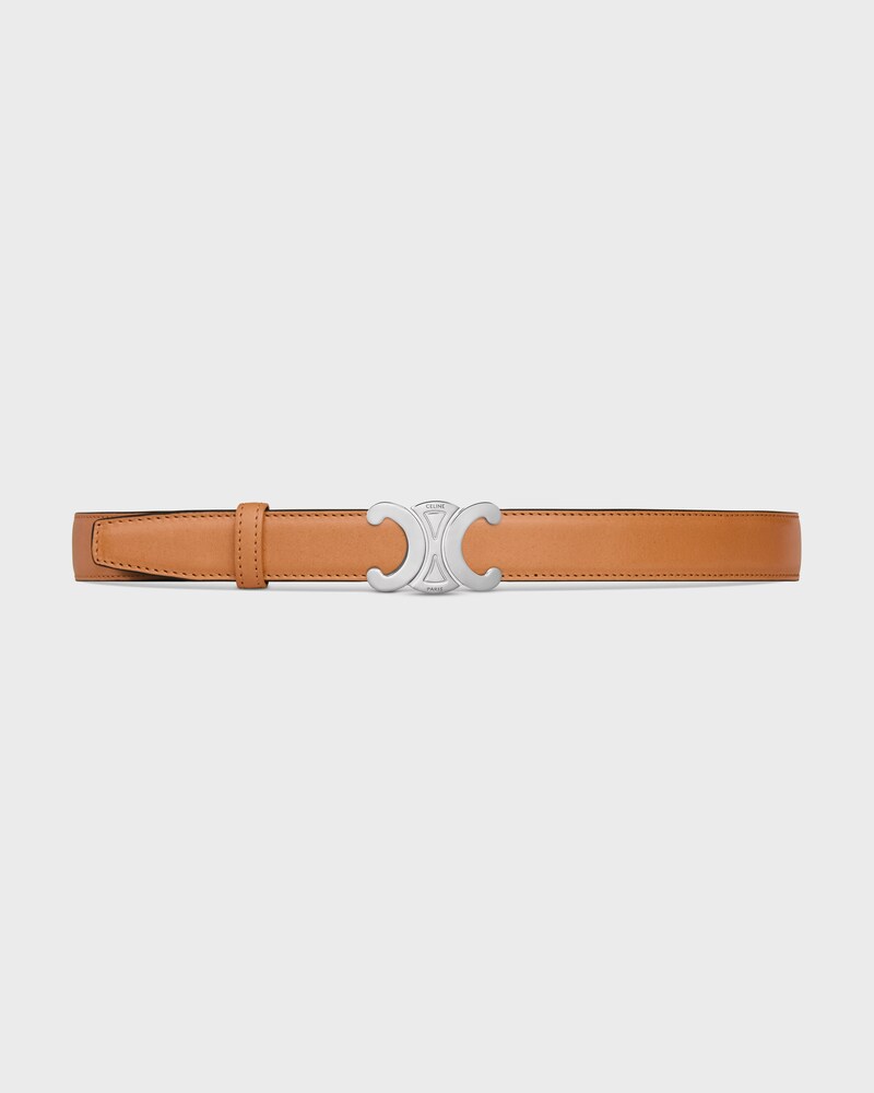 lanière de ceinture réversible 25MM Veau Naturel et toile triomphe -  -  - 1 | CELINE