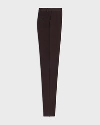 slim trousers IN stretch wool gabardine - CHOCOLAT -  - 2 | CELINE