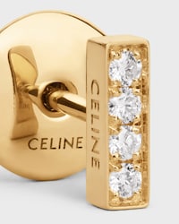 Puce d'Oreille Celine Line en Or Jaune et Diamants - Yellow Gold & White - CELINE SENTIMENTAL - 2 | CELINE