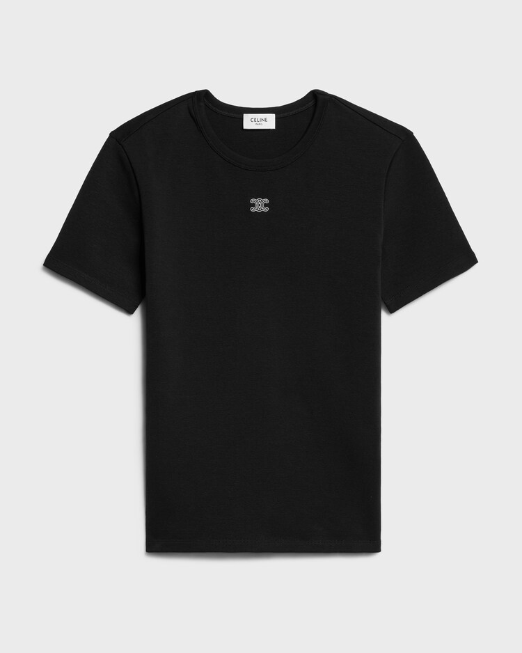 Triomphe T-Shirt In Ribbed Cotton Jersey