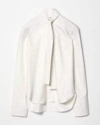 lavalliere shirt IN silk twill - CRAIE -  - 1 | CELINE
