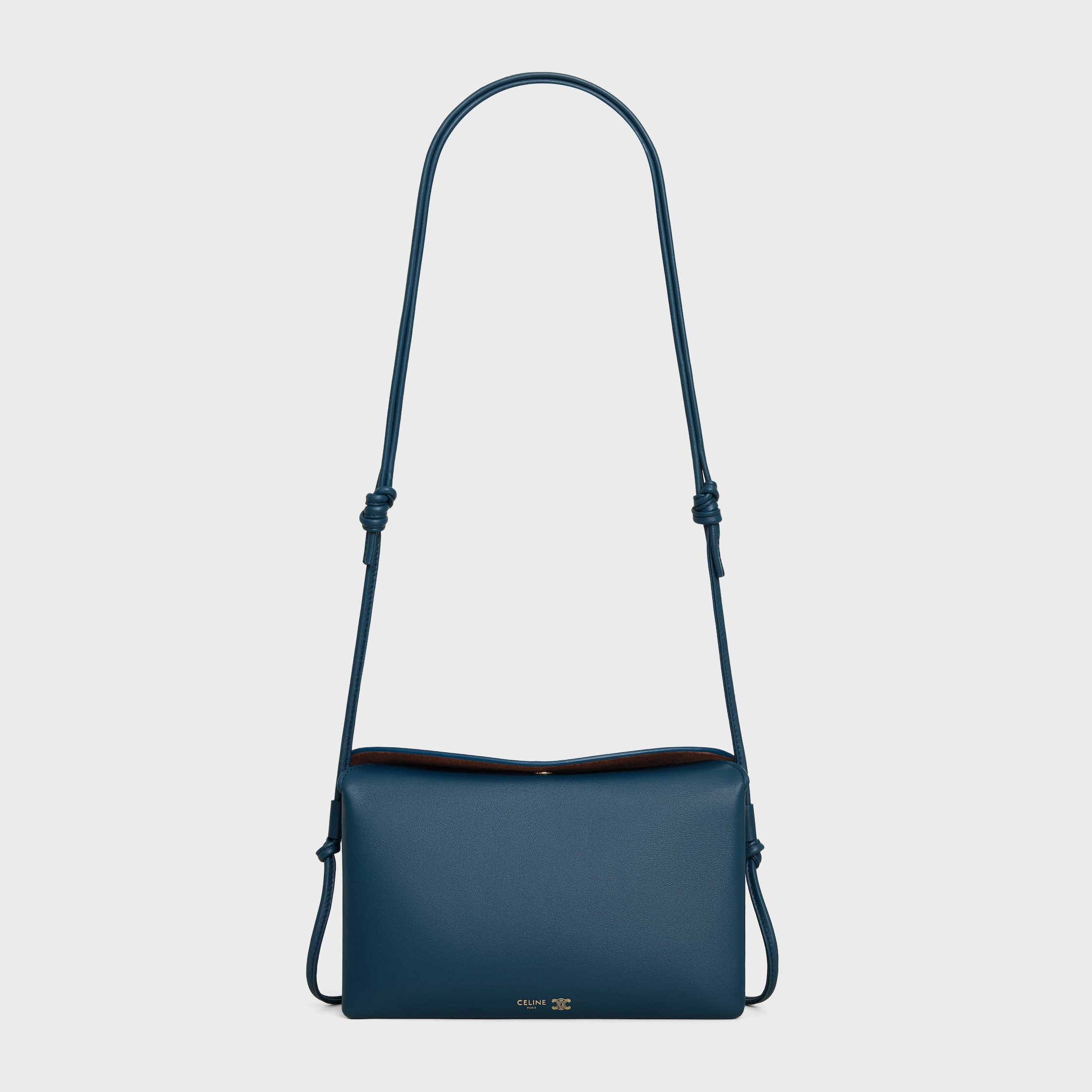 TRIO FLAP IN Smooth Lambskin - TEAL BLUE | CELINE