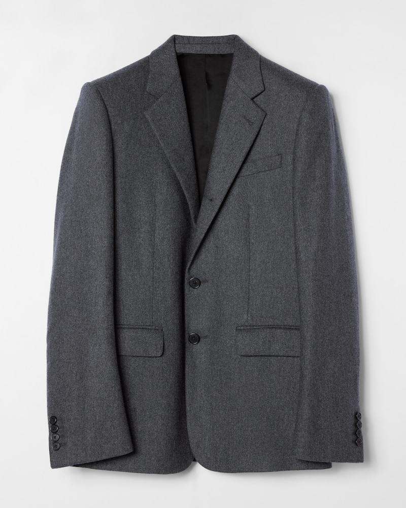 berlin jacket IN CASHMERE FLANNEL - GRIS ANGLAIS -  - 1 | CELINE