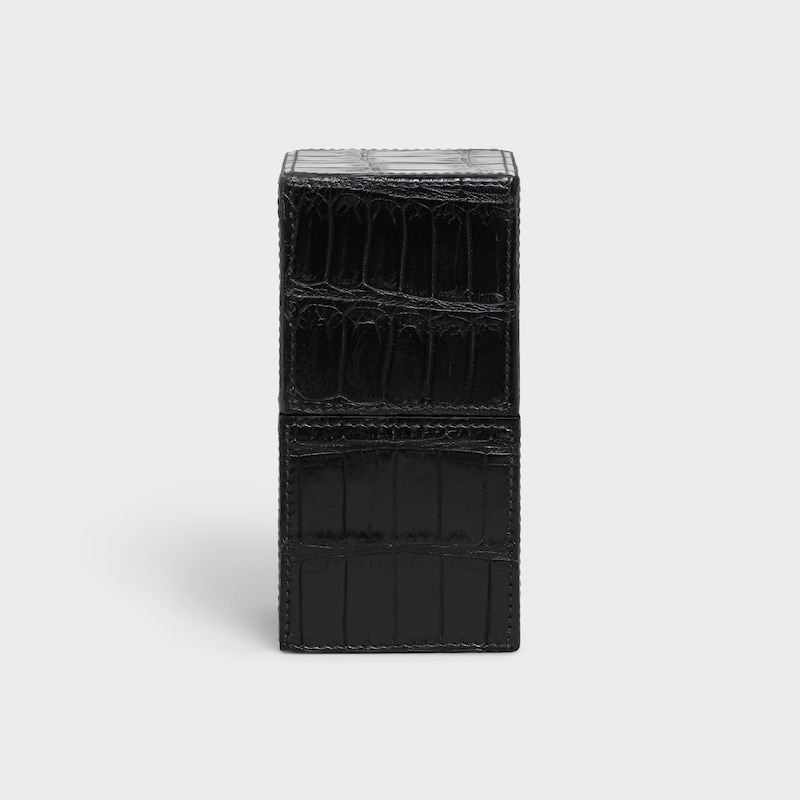 Case 1 Perfume 100ml in Crocodile - Black - CELINE MAISON - 1 | CELINE
