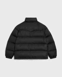 celine western down jacket in lightweight nylon - BLACK / CAMEL -  - 2 | CELINE