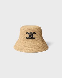 triomphe bucket hat in raffia - MIEL -  - 1 | CELINE