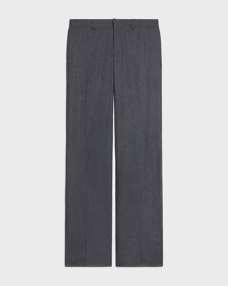 trousers IN CASHMERE FLANNEL - GRIS ANGLAIS -  - 1 | CELINE