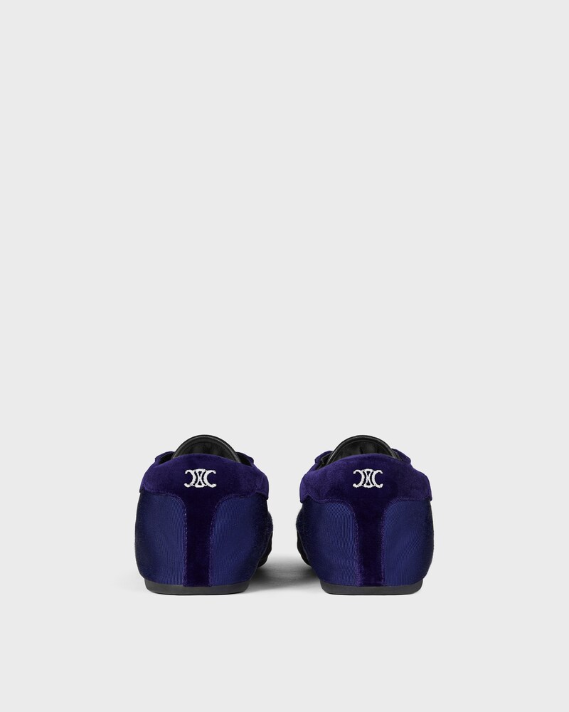 THE FLAT SNEAKER EN GROS GRAIN, VELOURS, CUIR DE VEAU VELOURS ET CUIR D'AGNEAU - Violet -  - 1 | CELINE