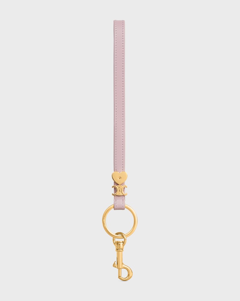 TRIOMPHE CHARM IN SMOOTH CALFSKIN - BLEACHED PINK - ACCESSORIES - 1 | CELINE