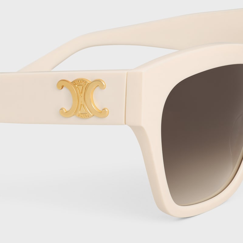 Triomphe 09 Sunglasses in Acetate - IVORY -  - 1 | CELINE