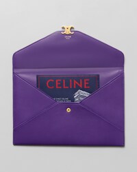 ENVELOPE IN SHINY CALFSKIN - PURPLE - ALL BAGS - 2 | CELINE