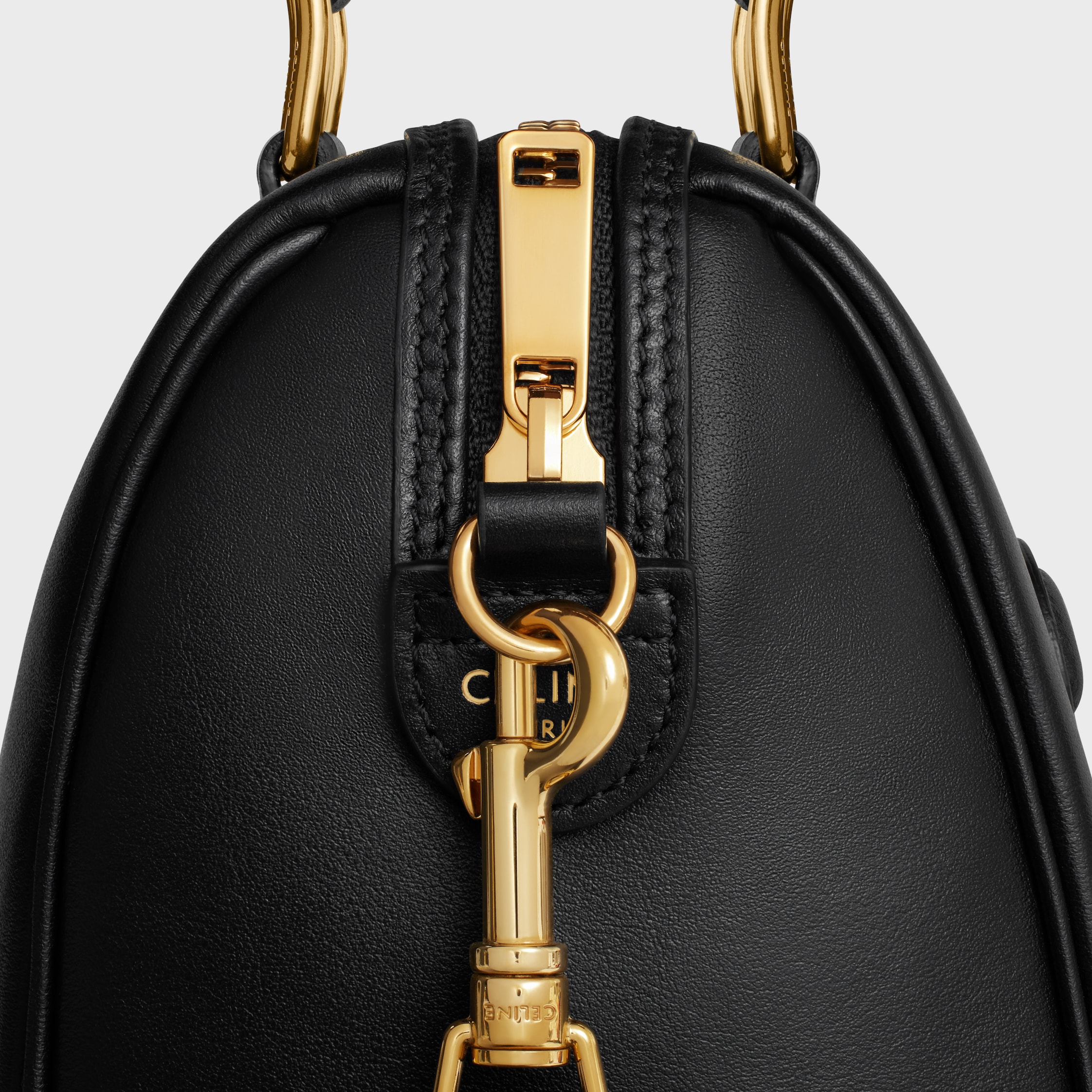 SMALL BOSTON IN Smooth Calfskin - BLACK | CELINE