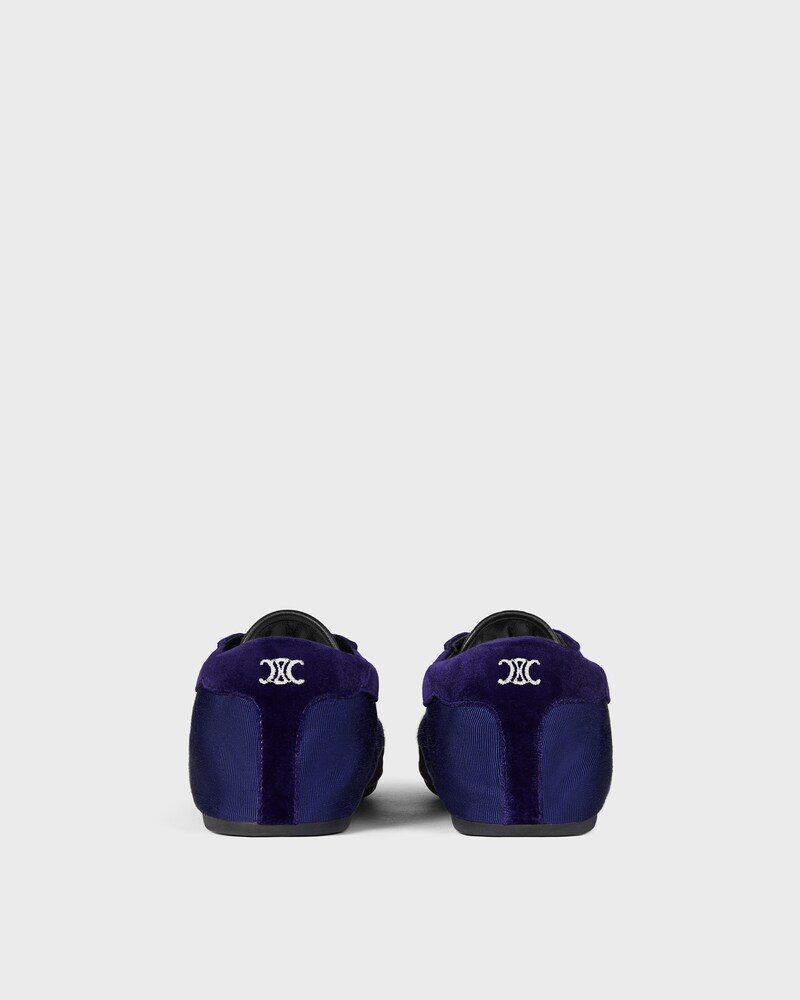 THE FLAT SNEAKER EN GROS GRAIN, VELOURS, CUIR DE VEAU VELOURS ET CUIR D'AGNEAU - Violet -  - 1 | CELINE