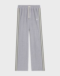 pantalon tracksuit velours de coton - GRIS/NOIR -  - 1 | CELINE
