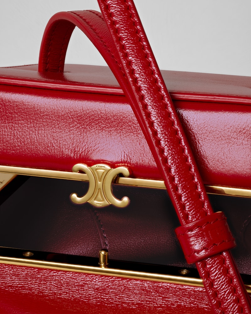 CUBE IN GLOSSY LAMBSKIN - CHILI RED - ALL BAGS - 1 | CELINE