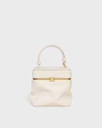 CUBE IN MORBIDA PELLE DI VITELLO - COTONE BIANCO - BORSE CON MANICO SUPERIORE - 1 | CELINE