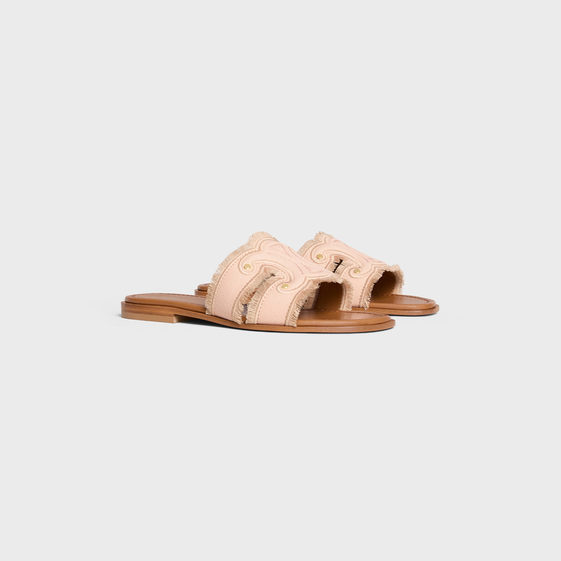 MARINA MULE IN CANVAS - POWDER PINK | CELINE