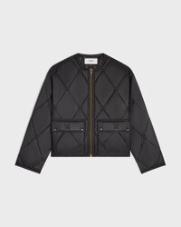 quilted jacket IN light nylon - BLACK -  - 1 | CELINE