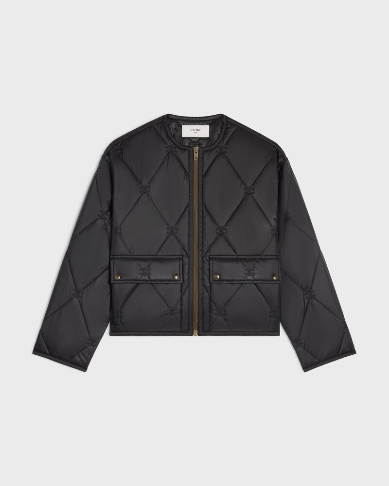 casaco acolchoado em nylon leve - PRETO - - 1 | CELINE