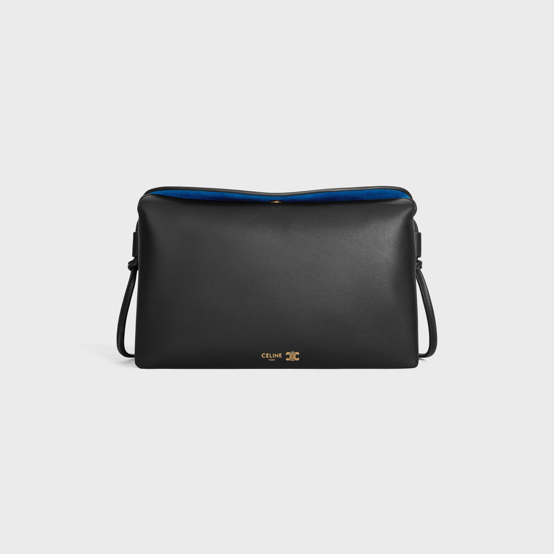 TRIO FLAP IN SMOOTH LAMBSKIN - BLACK | CELINE