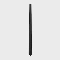 tie IN mini triomphe silk jacquard - BLACK/BLACK -  - 1 | CELINE