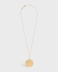 Medaille Celine Large Necklace in Yellow Gold and Diamonds - Yellow Gold and White - FINE JEWELLERY - 1 | CELINE