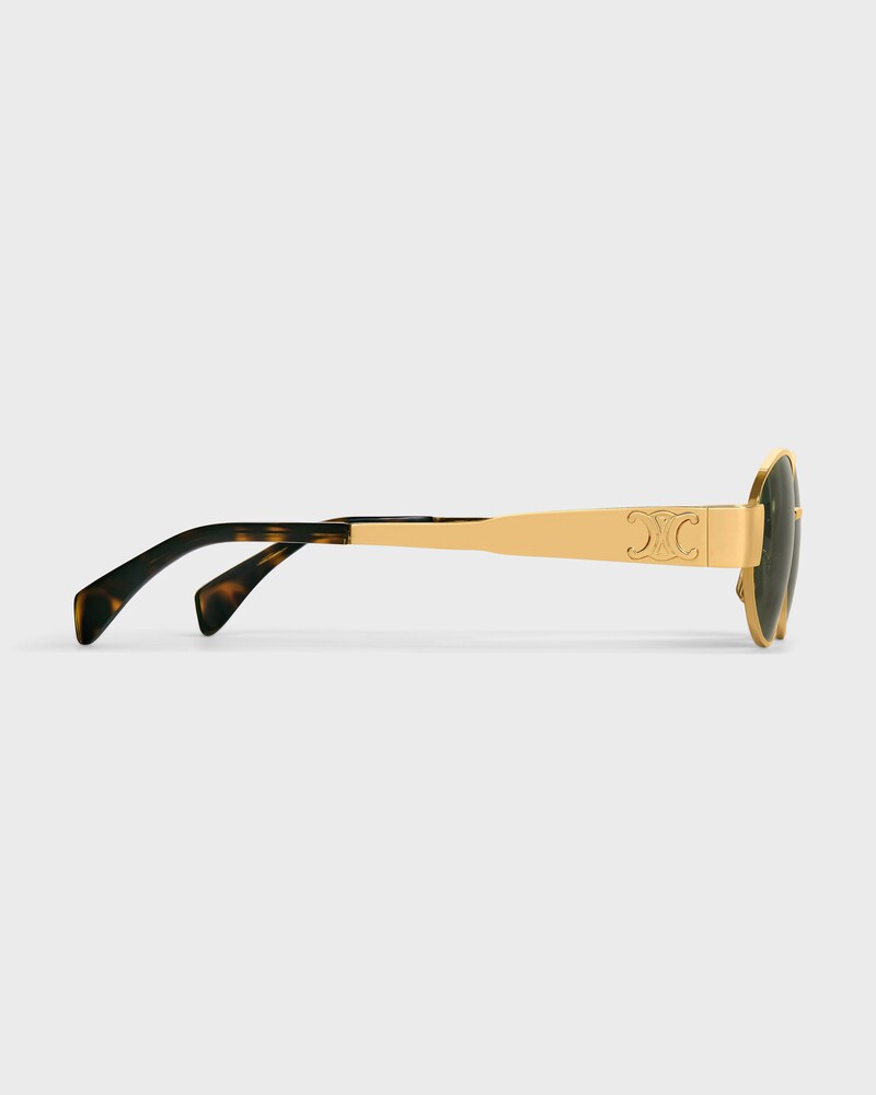 Gafas de sol Triomphe Metal&nbsp;01 de metal - DORADO&nbsp;/&nbsp;VERDE -  - 1 | CELINE