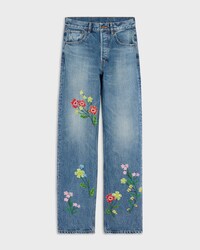 VAQUEROS ESTILO BOYFRIEND BORDADOS 001 DE DENIM - CRISTAL VIVIENNE -  - 1 | CELINE