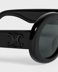Triomphe 01 Sunglasses in Acetate - BLACK/BLACK -  - 2 | CELINE