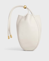 スモール ドロップ バケット / サプルスムースカーフスキン - ホワイトコットン - バケットバッグ - 2 | CELINE