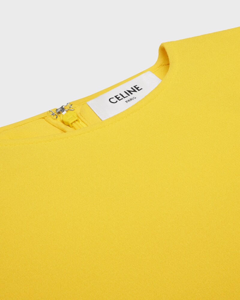 robe GEORGETTE DE SOIE - MIMOSA -  - 1 | CELINE