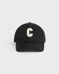 Initial baseball cap in cotton - BLACK -  - 2 | CELINE