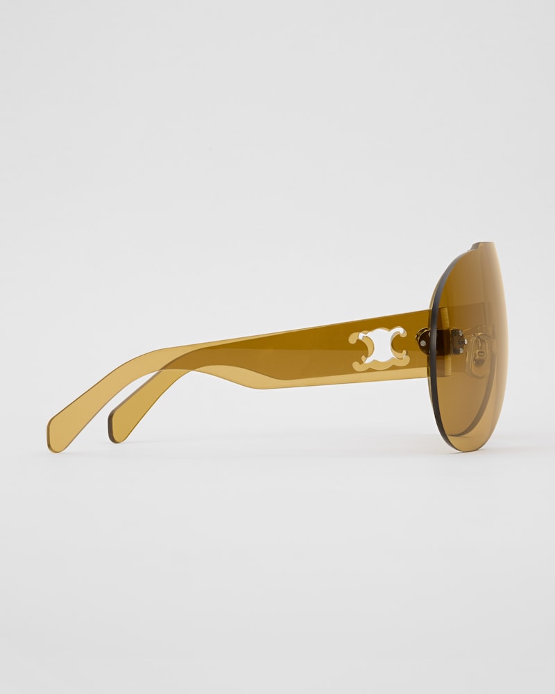 Sundown Shade 02 sunglasses in Nylon - LIGHT BROWN -  - 1 | CELINE