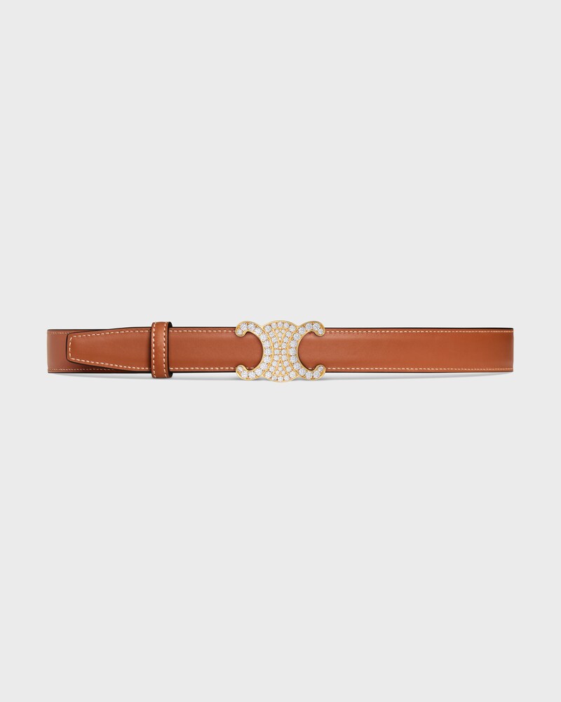 Wendbarer Riemen 25 mm AUS TAURILLON UND NATURBELASSENEM KALBSLEDER -  -  - 1 | CELINE