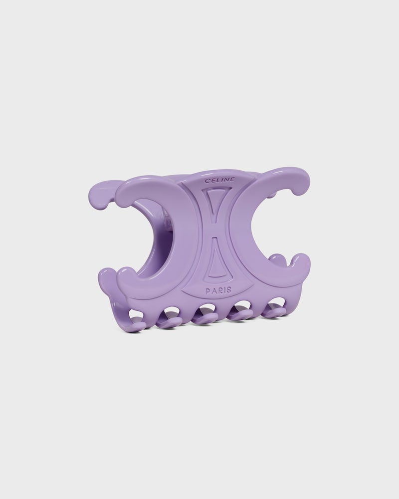 Celine Large Hair Claw in Acetate - LILAC - HAIR ACCESSORIES - 1 | CELINE