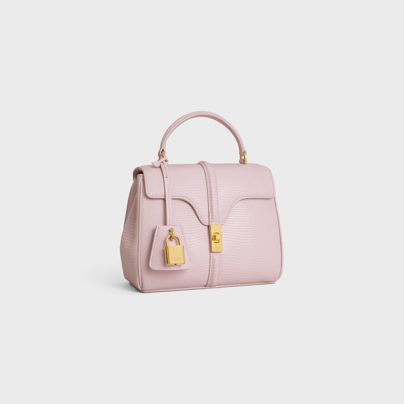 MINI 16 in Lizard - PASTEL PINK - MORE LINES - 1 | CELINE