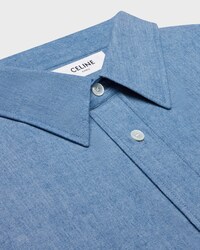loose shirt in chambray cotton - INDIGO RINSE -  - 2 | CELINE
