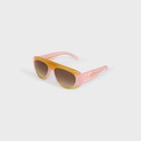 Triomphe Stamp 01 sunglasses in Acetate - Sunset -  - 2 | CELINE