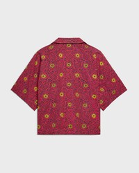 scout shirt IN cotton taffeta - RED/NAVY/YELLOW -  - 2 | CELINE